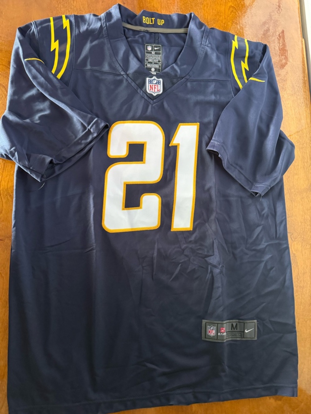 LaDanian Tomlinson San Diego Chargers #21 Navy Football Jersey size Medium
